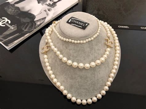 fake chanel necklace|chanel knockoff pearl necklace.